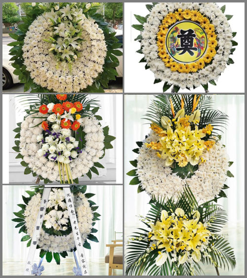 山东菏泽牡丹区王浩屯镇梁于村花圈速递